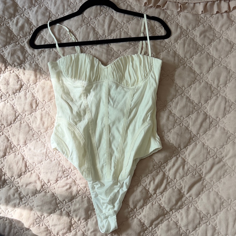 Zara Cream Shapewear Bodysuit